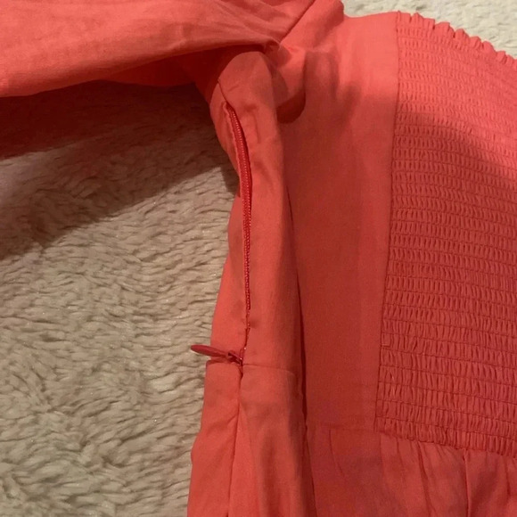 NWT A.L.C. Dress Mila Off Shoulder Dramatic Puff Sleeve Linen Blend size 4 - Picture 11 of 12